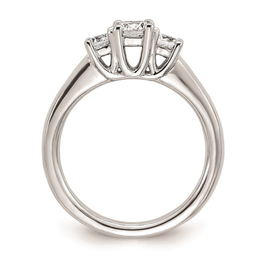 Buy Exclusive 14K White Gold 3-Stone Engagement Ring Setting - Stylish Value!