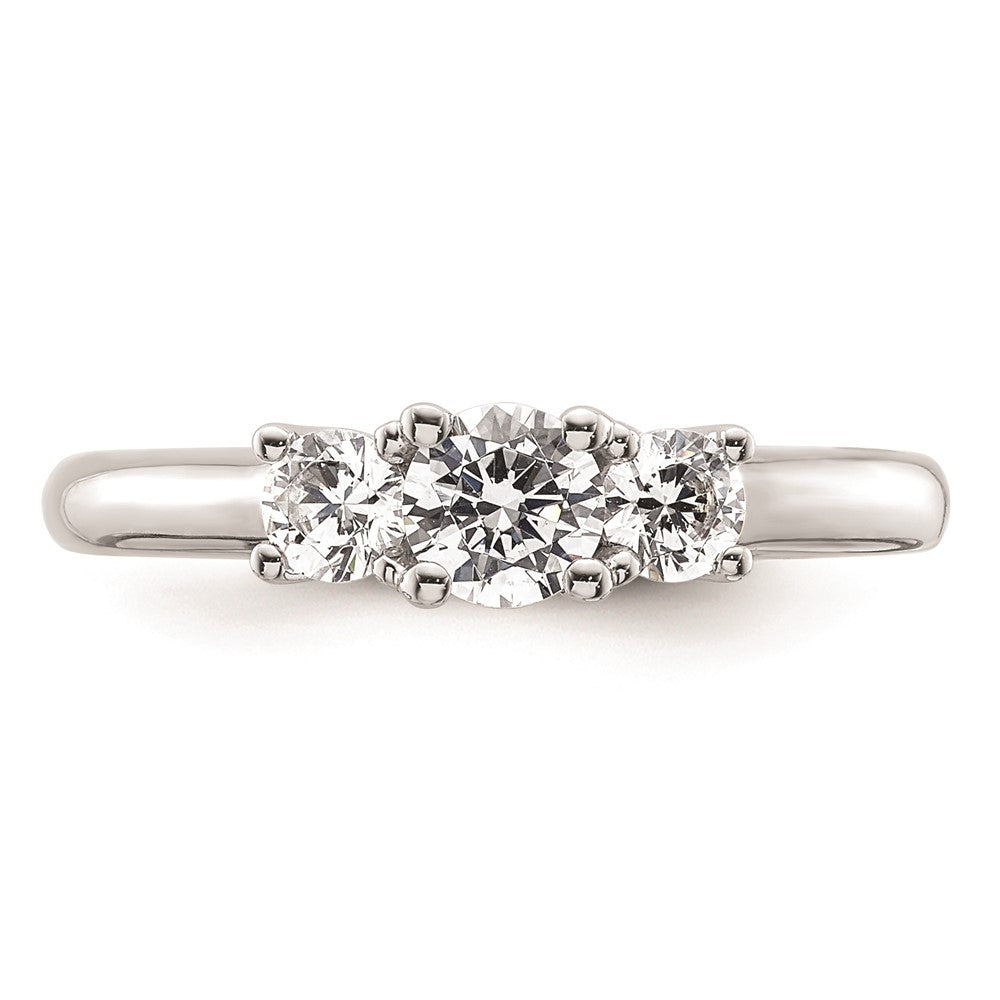 Buy Exclusive 14K White Gold 3-Stone Engagement Ring Setting - Stylish Value!