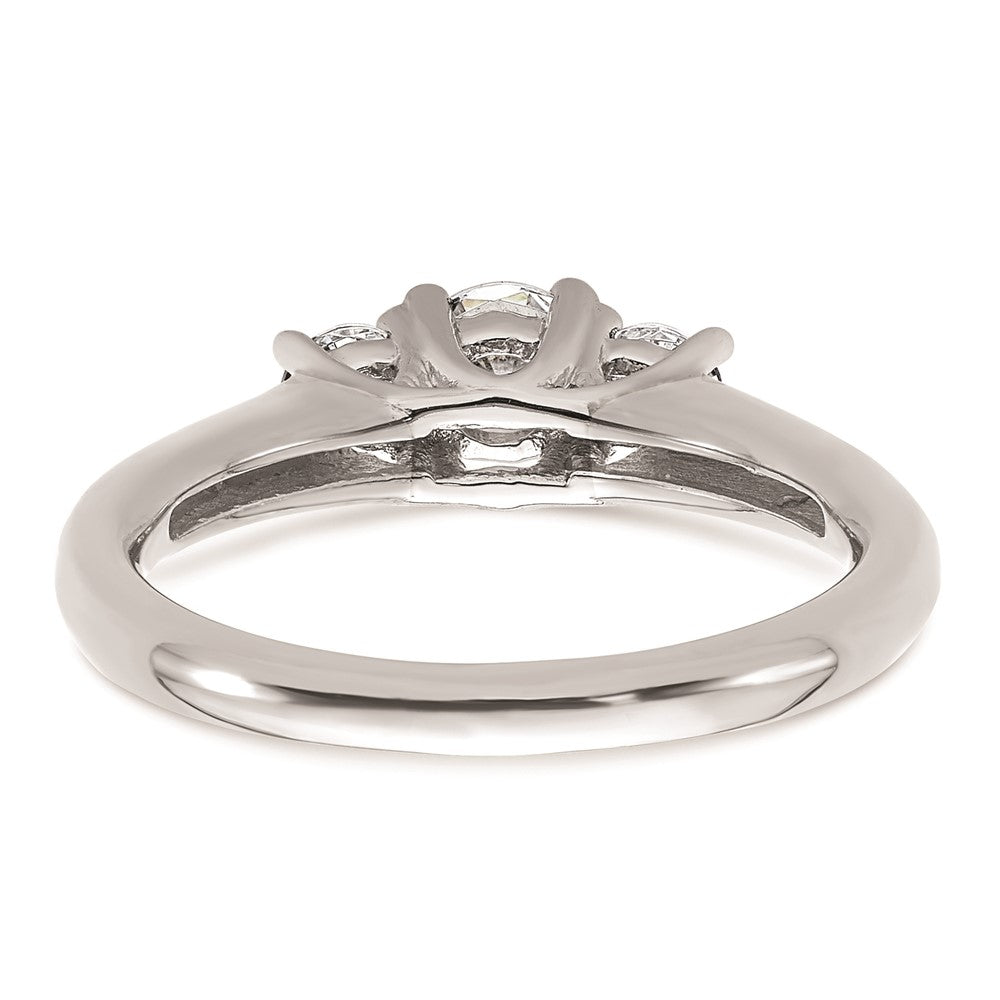 Buy Exclusive 14K White Gold 3-Stone Engagement Ring Setting - Stylish Value!