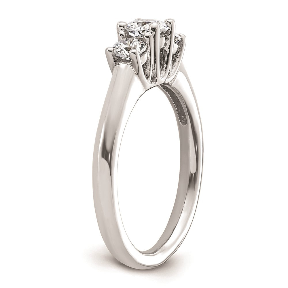 Buy Exclusive 14K White Gold 3-Stone Engagement Ring Setting - Stylish Value!