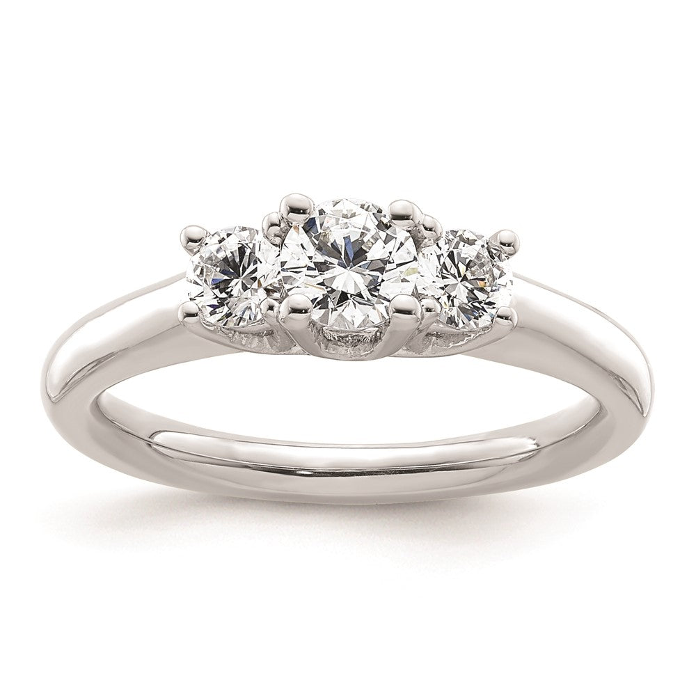 Buy Exclusive 14K White Gold 3-Stone Engagement Ring Setting - Stylish Value!