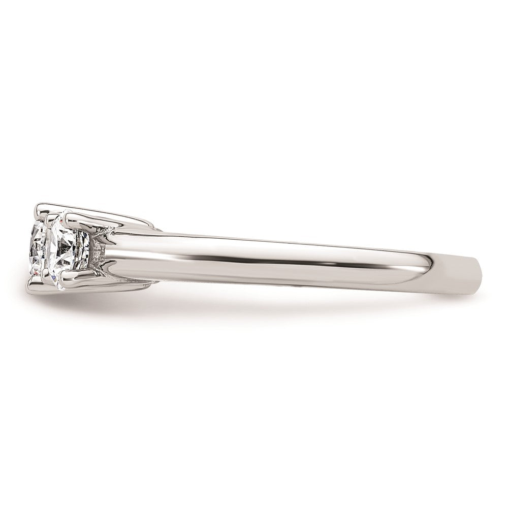 Buy Exclusive 14K White Gold 3-Stone Engagement Ring Setting, 1/2 Carat Value