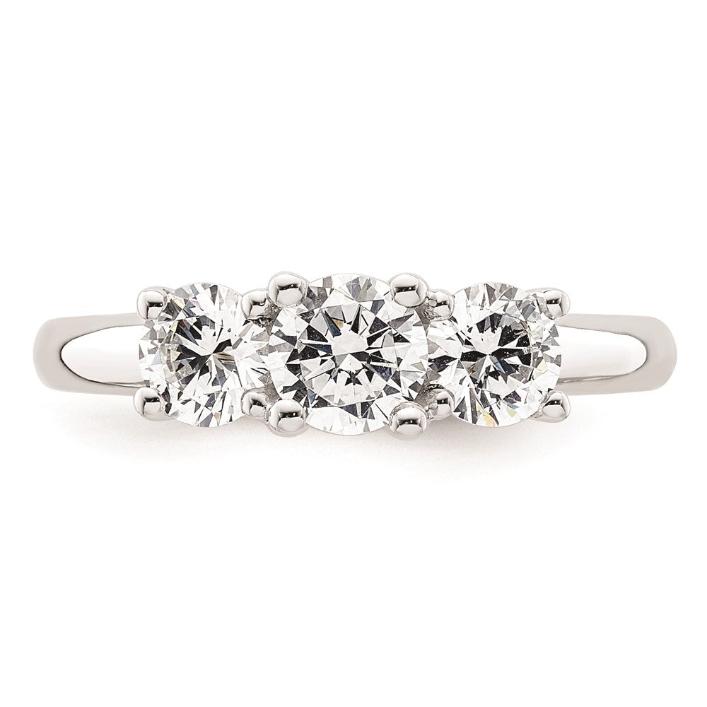 Buy Exclusive 14K White Gold 3-Stone Engagement Ring Setting, 1/2 Carat Value
