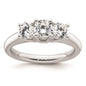 Buy Exclusive 14K White Gold 3-Stone Engagement Ring Setting, 1/2 Carat Value-1
