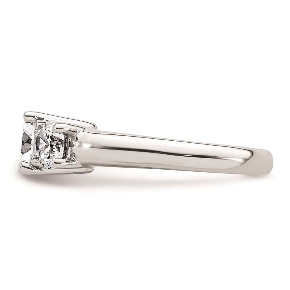 Buy Stylish 14K White Gold 3-Stone Engagement Ring Setting for 1.25 Carat