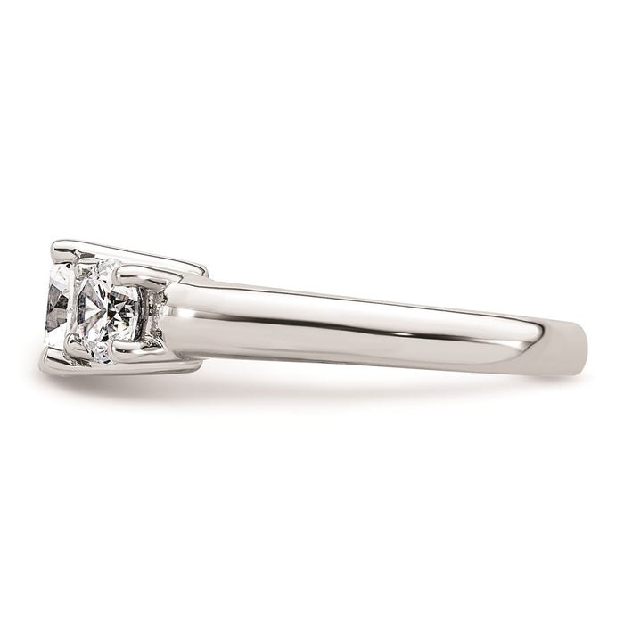 Buy Stylish 14K White Gold 3-Stone Engagement Ring Setting for 1.25 Carat-3