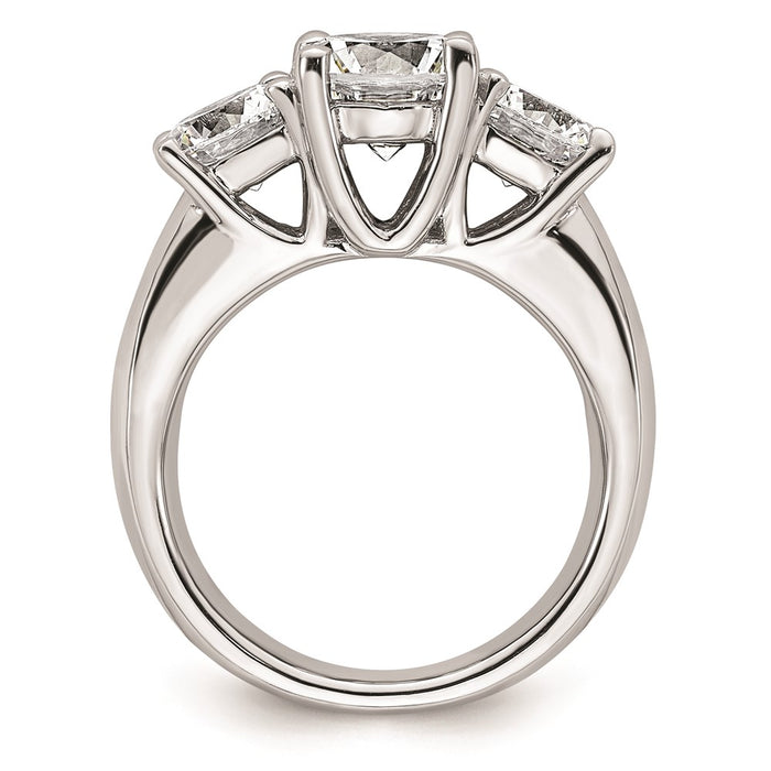Buy Exclusive 14K White Gold 3-Stone Engagement Ring Setting for 2 Carats-2