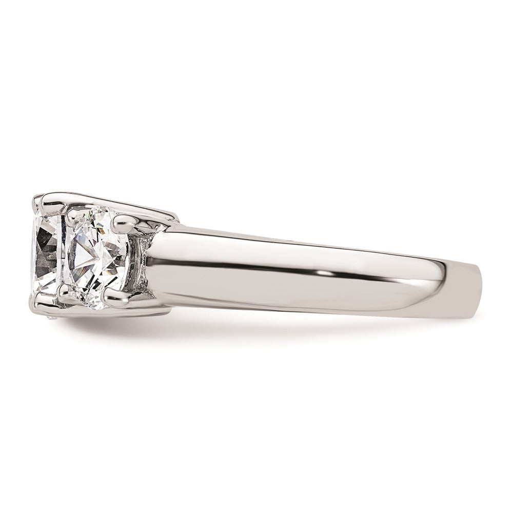 Buy Exclusive 14K White Gold 3-Stone Engagement Ring Setting for 2 Carats