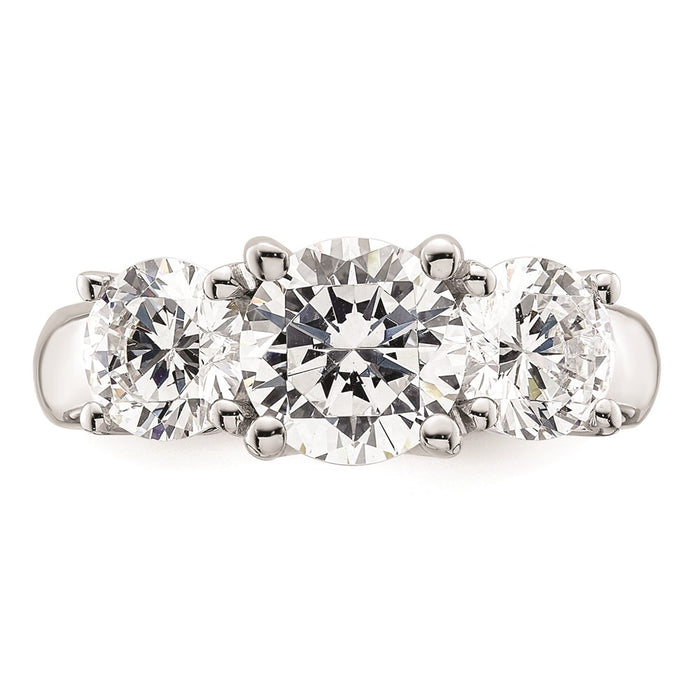 Buy Exclusive 14K White Gold 3-Stone Engagement Ring Setting for 2 Carats-4