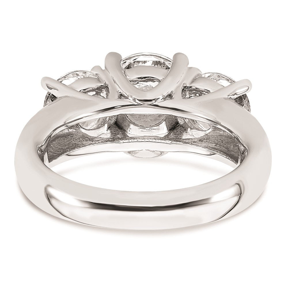 Buy Exclusive 14K White Gold 3-Stone Engagement Ring Setting for 2 Carats