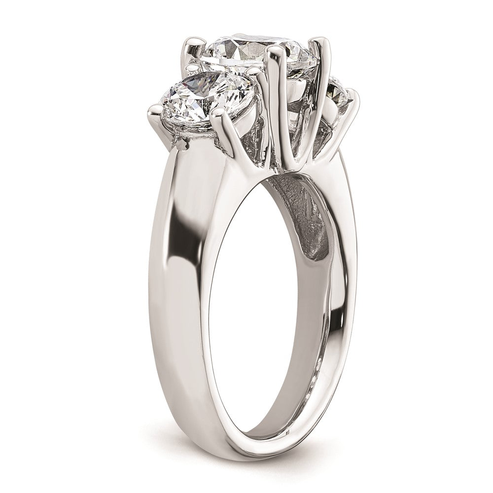 Buy Exclusive 14K White Gold 3-Stone Engagement Ring Setting for 2 Carats