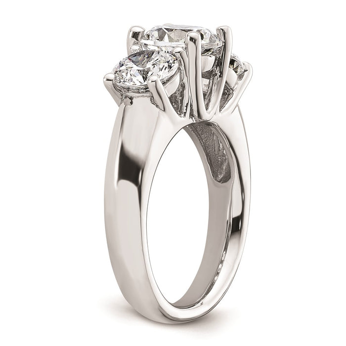 Buy Exclusive 14K White Gold 3-Stone Engagement Ring Setting for 2 Carats-6