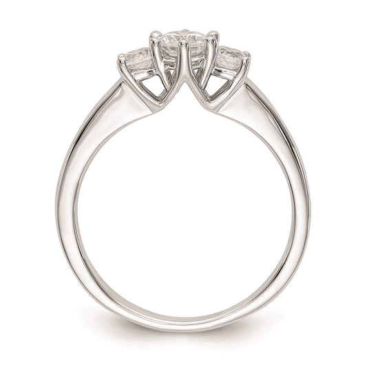Buy Exclusive 14K White Gold 3-Stone Engagement Ring Setting, Affordable Price