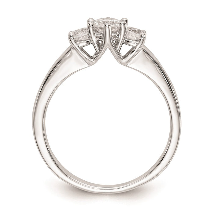 Buy Exclusive 14K White Gold 3-Stone Engagement Ring Setting, Affordable Price-2