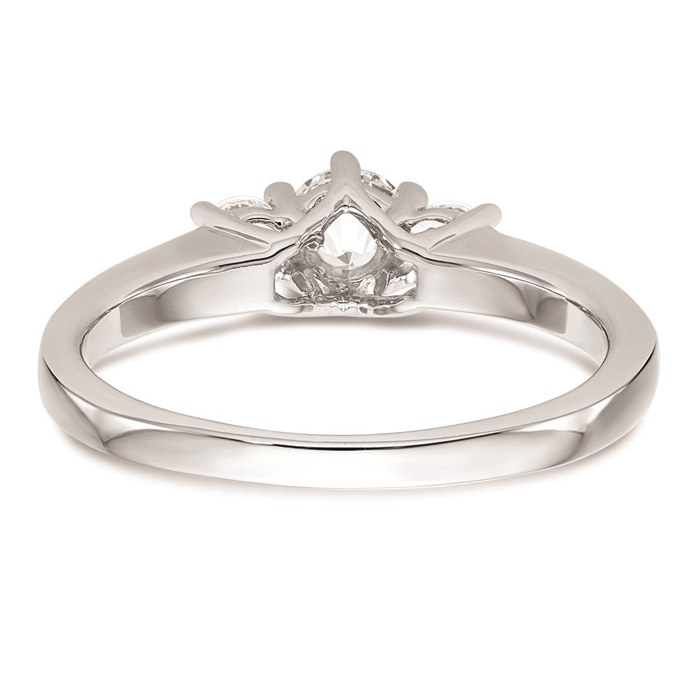 Buy Exclusive 14K White Gold 3-Stone Engagement Ring Setting, Affordable Price