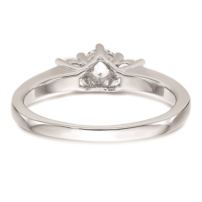 Buy Exclusive 14K White Gold 3-Stone Engagement Ring Setting, Affordable Price-5