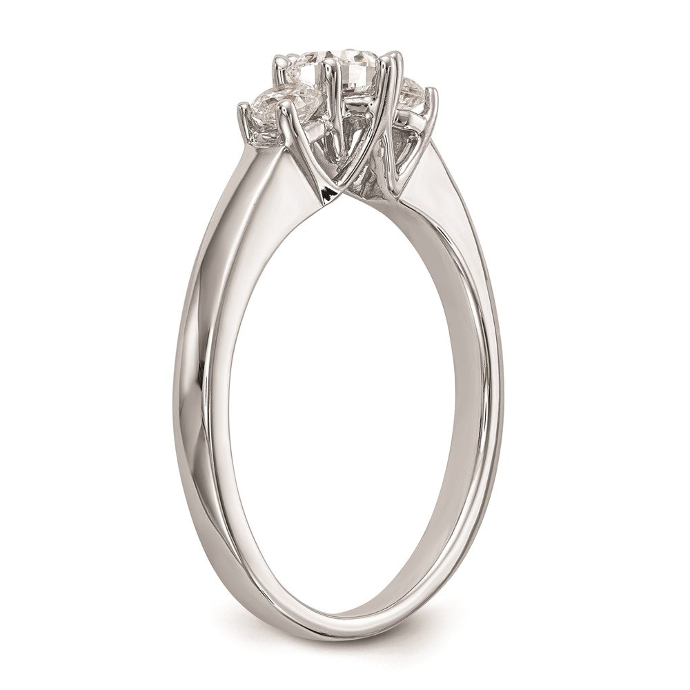 Buy Exclusive 14K White Gold 3-Stone Engagement Ring Setting, Affordable Price