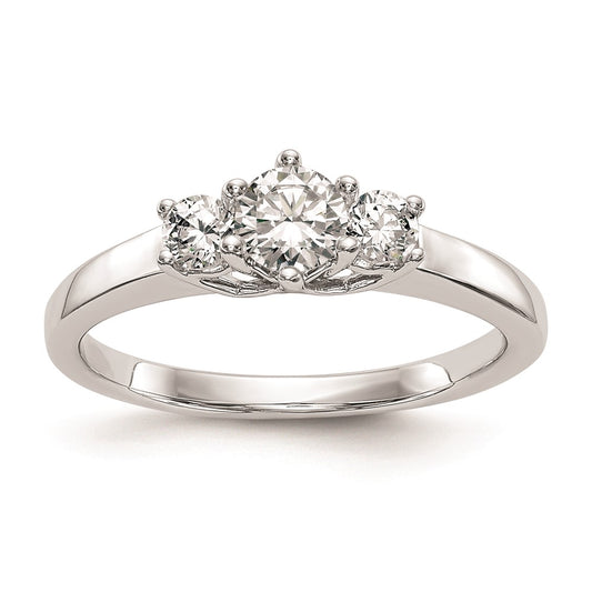 Buy Exclusive 14K White Gold 3-Stone Engagement Ring Setting, Affordable Price