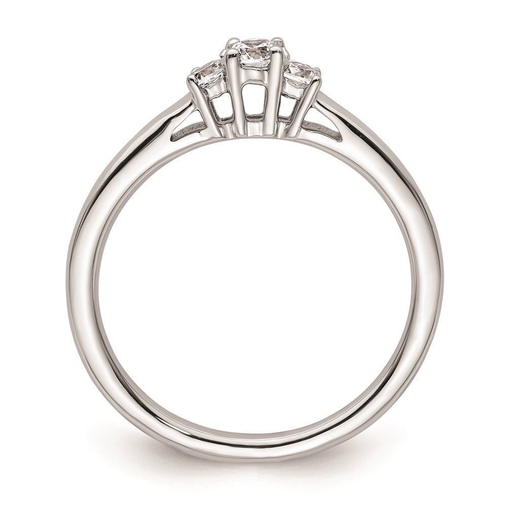 Buy Exclusive 14K White Gold 3-Stone Engagement Ring Setting - Stylish & Affordable!
