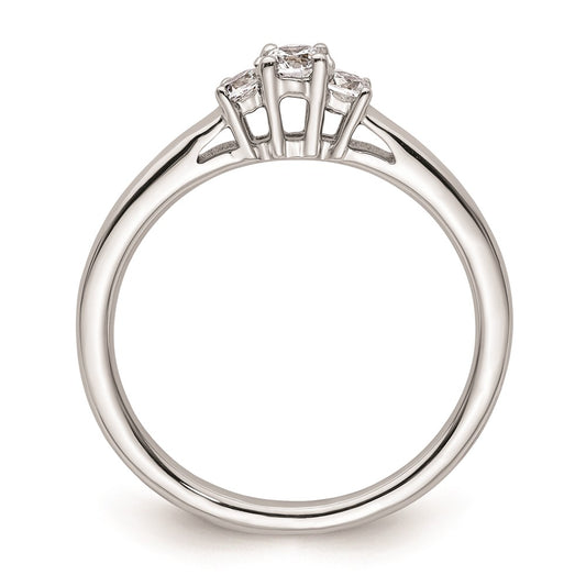 Buy Exclusive 14K White Gold 3-Stone Engagement Ring Setting - Stylish & Affordable!
