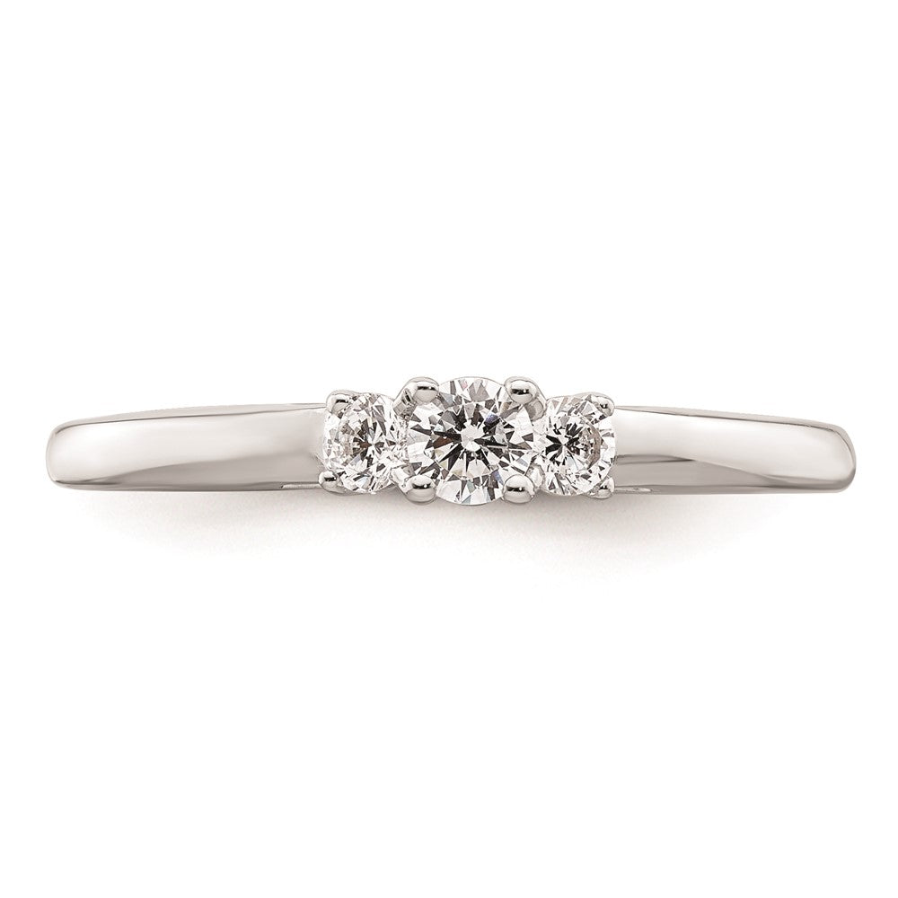 Buy Exclusive 14K White Gold 3-Stone Engagement Ring Setting - Stylish & Affordable!