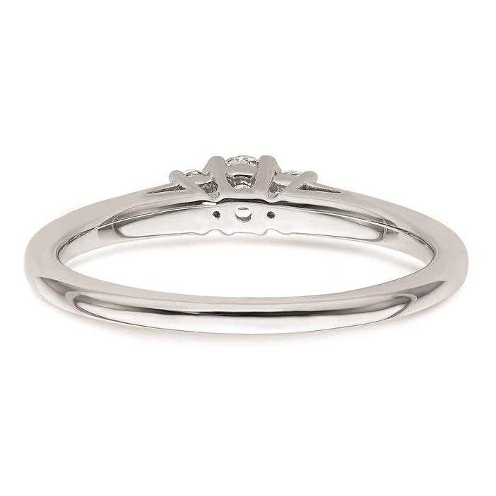 Buy Exclusive 14K White Gold 3-Stone Engagement Ring Setting - Stylish & Affordable!-5