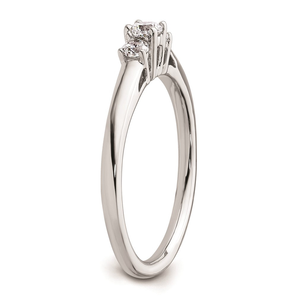 Buy Exclusive 14K White Gold 3-Stone Engagement Ring Setting - Stylish & Affordable!