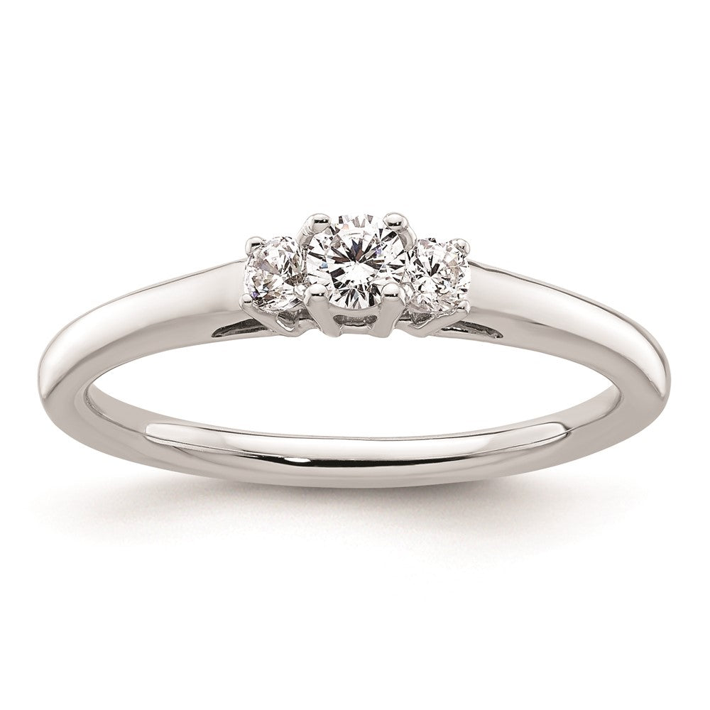 Buy Exclusive 14K White Gold 3-Stone Engagement Ring Setting - Stylish & Affordable!