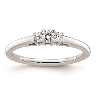 Buy Exclusive 14K White Gold 3-Stone Engagement Ring Setting - Stylish & Affordable!