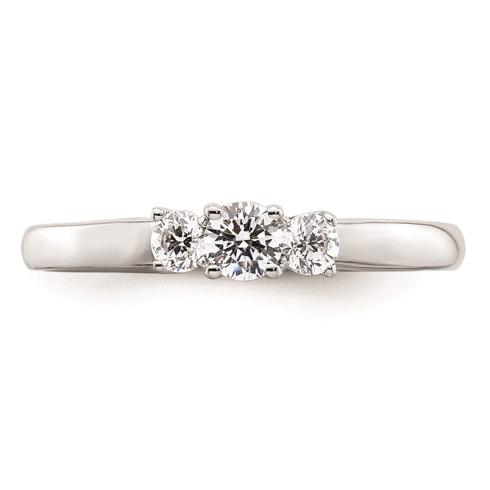 Buy Exclusive 14K White Gold 3-Stone Engagement Ring Setting - Affordable Luxury