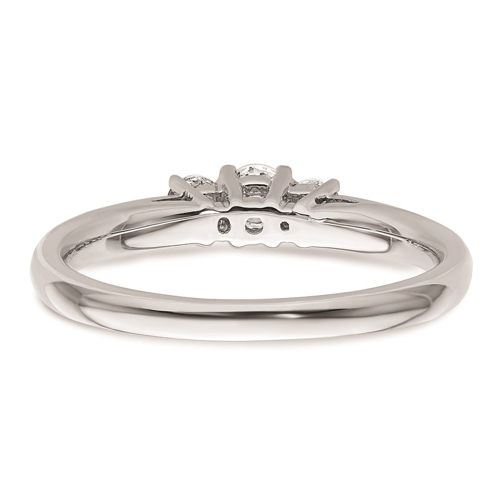 Buy Exclusive 14K White Gold 3-Stone Engagement Ring Setting - Affordable Luxury