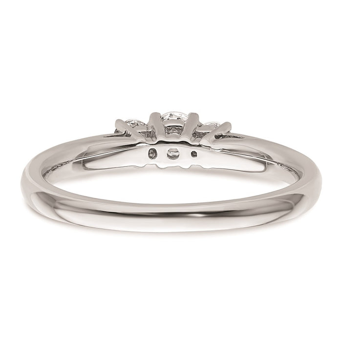 Buy Exclusive 14K White Gold 3-Stone Engagement Ring Setting - Affordable Luxury-5