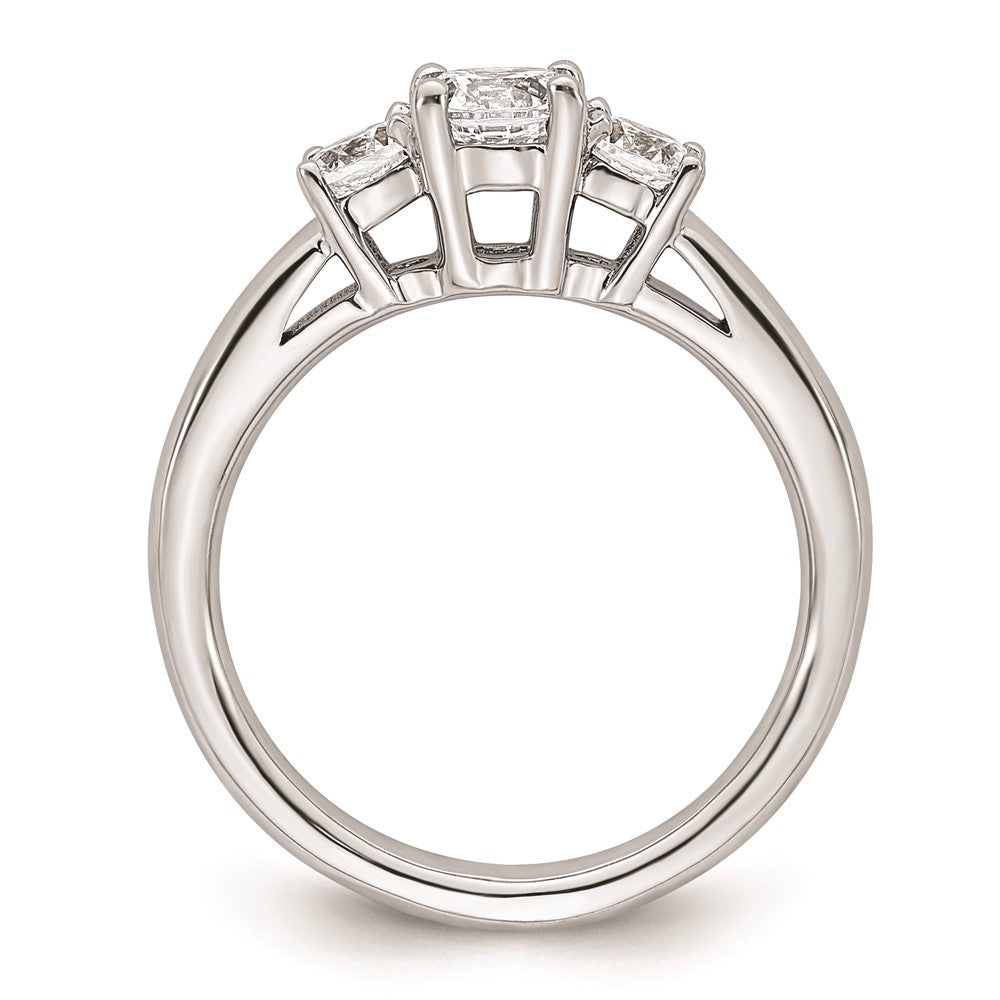 Buy 14K White Gold 3-Stone Engagement Ring Setting, Stylish & Affordable!