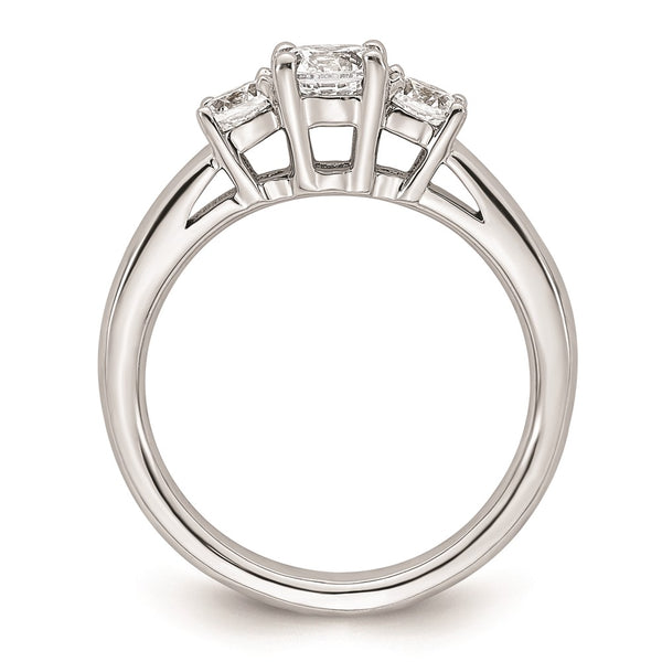 14K White Gold 3-Stone Engagement Ring Setting - Style GR1-1022927