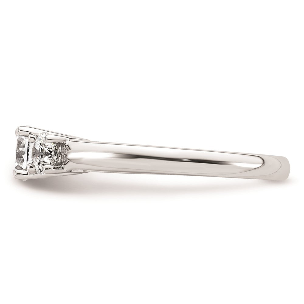 Buy 14K White Gold 3-Stone Engagement Ring Setting, Stylish & Affordable!