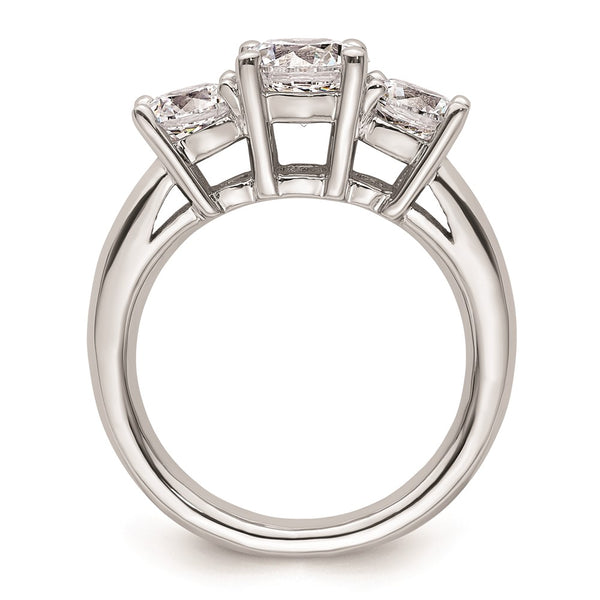 14K White Gold Engagement Ring Setting for 1.25 Carat Center