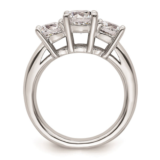 Exclusive 14K White Gold Engagement Ring Setting for 1.25 Carat Center