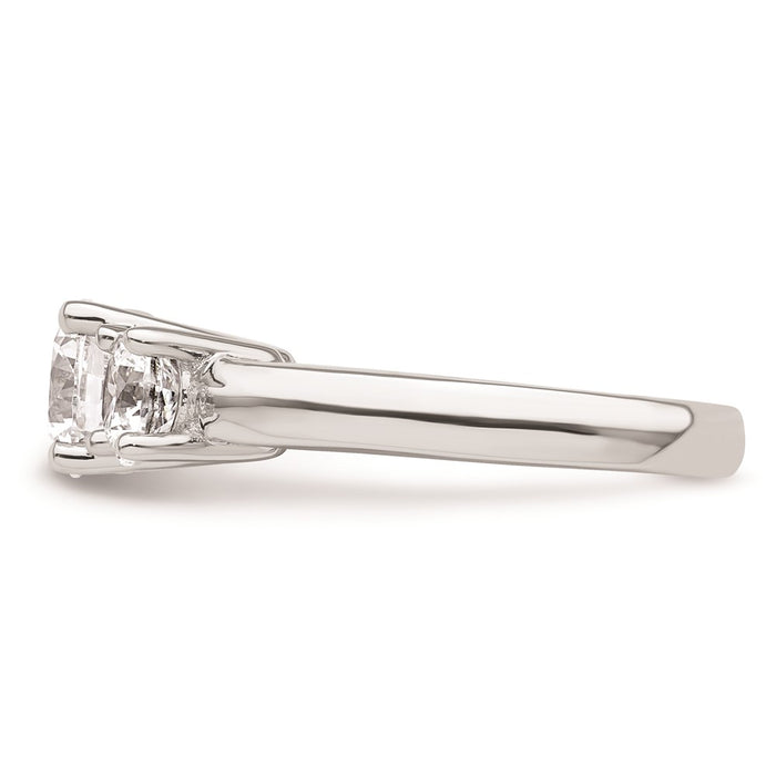 Exclusive 14K White Gold Engagement Ring Setting for 1.25 Carat Center-3
