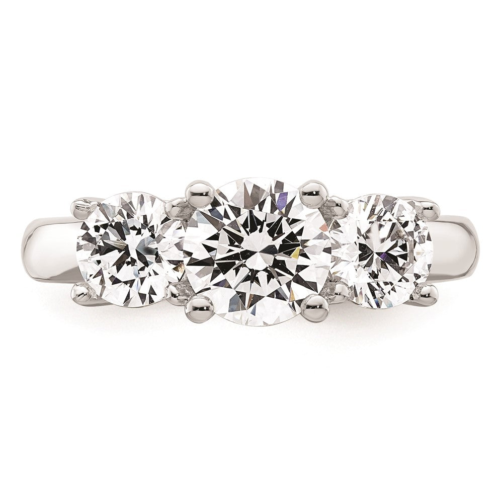 Exclusive 14K White Gold Engagement Ring Setting for 1.25 Carat Center