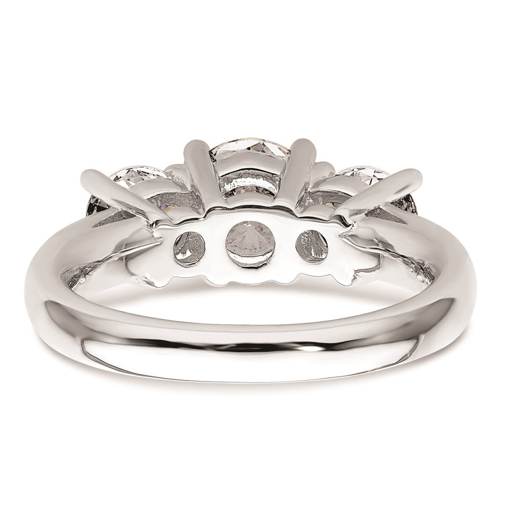Exclusive 14K White Gold Engagement Ring Setting for 1.25 Carat Center