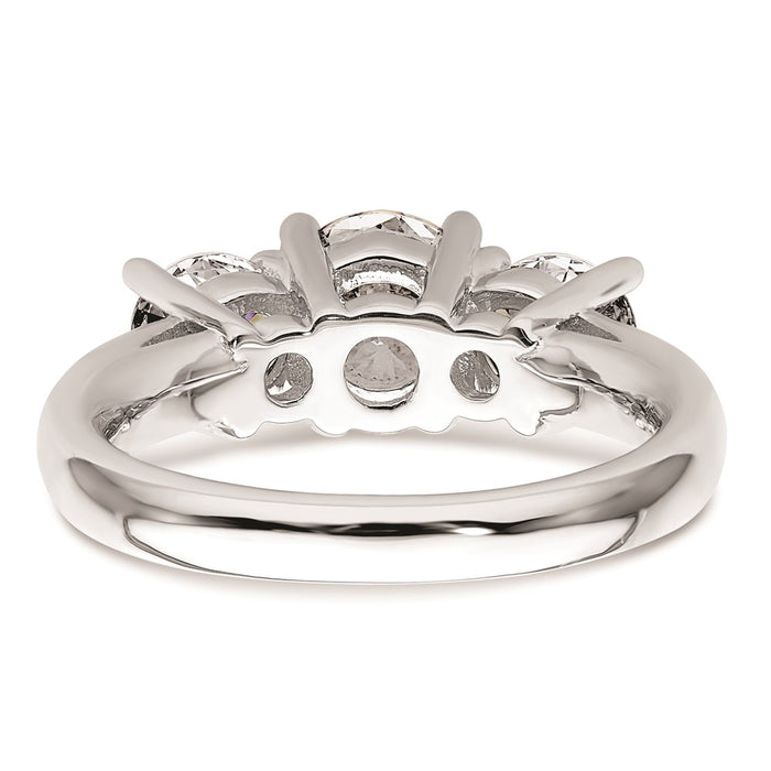Exclusive 14K White Gold Engagement Ring Setting for 1.25 Carat Center-5