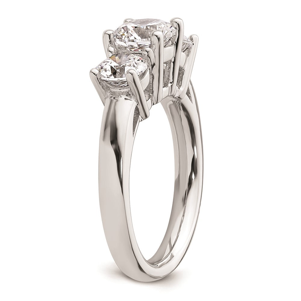 Exclusive 14K White Gold Engagement Ring Setting for 1.25 Carat Center