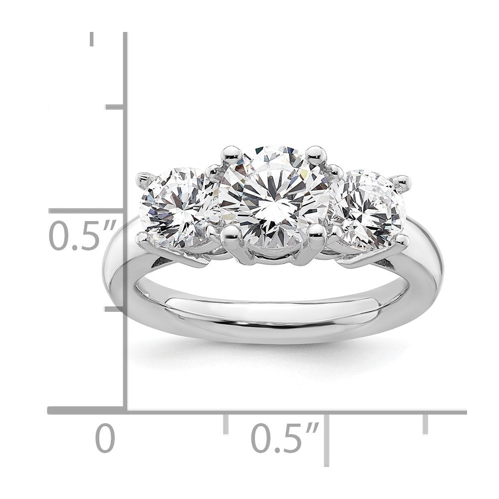 Exclusive 14K White Gold Engagement Ring Setting for 1.25 Carat Center