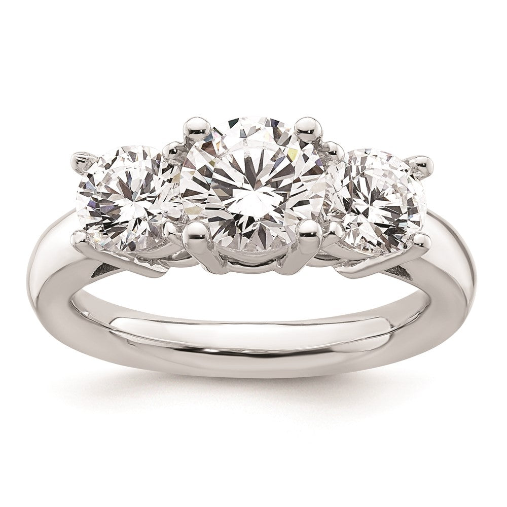 Exclusive 14K White Gold Engagement Ring Setting for 1.25 Carat Center