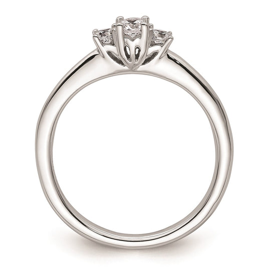 Buy Exclusive 14K White Gold 3-Stone Engagement Ring Setting - Stylish Value!