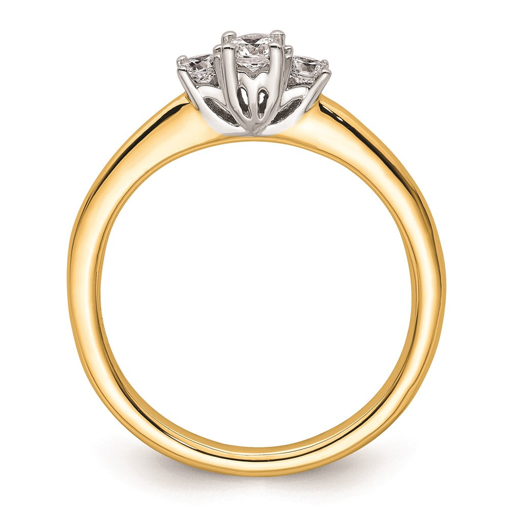 Buy Exclusive 14K Two-Tone Engagement Ring Setting for 1/8 Carat Center Stone