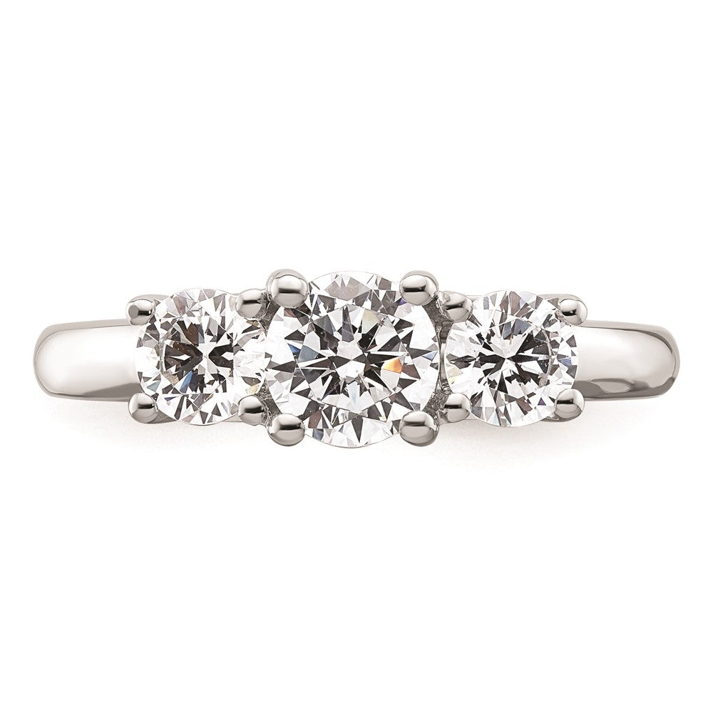 Buy Luxury 14K White Gold 3-Stone Engagement Ring Setting for 3/4 Carat