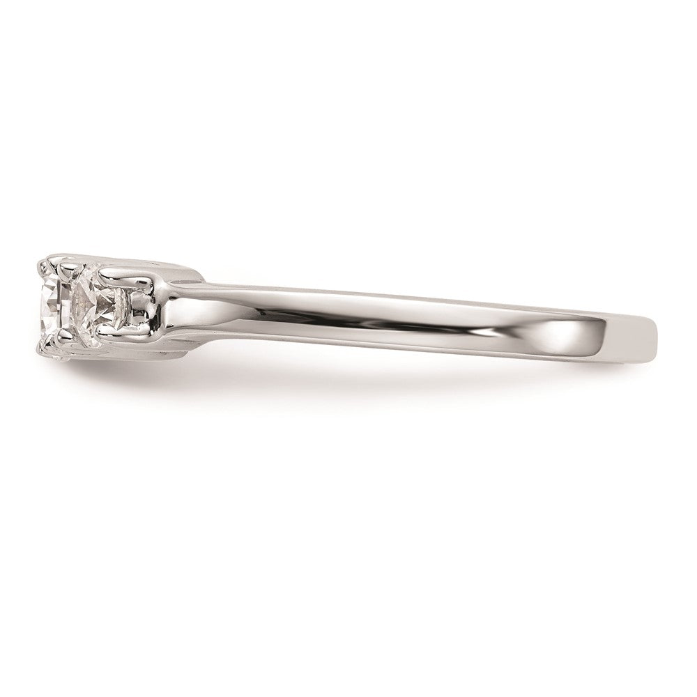 Buy 14K White Gold 3-Stone Engagement Ring Setting - Affordable Luxury Design