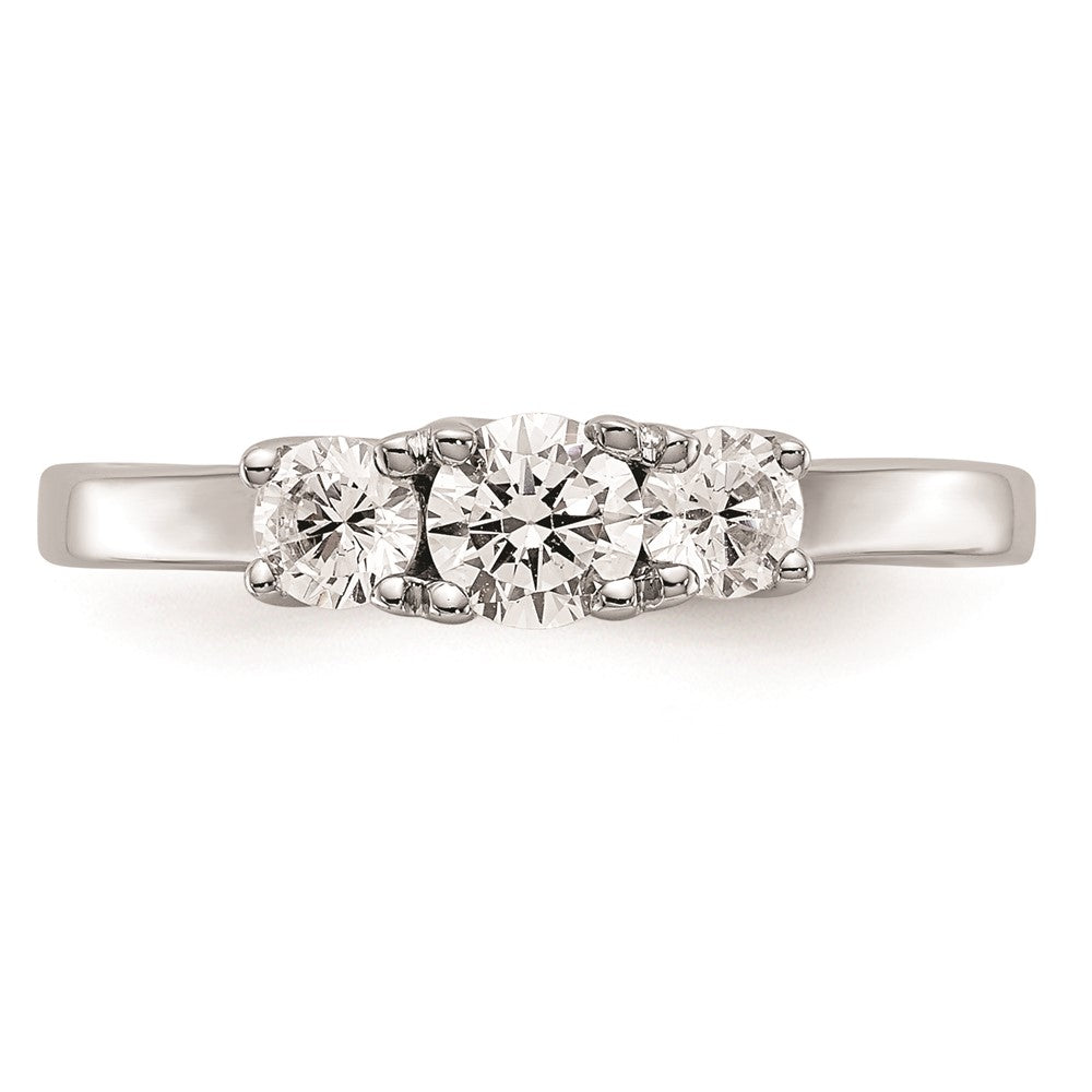 Buy 14K White Gold 3-Stone Engagement Ring Setting - Affordable Luxury Design