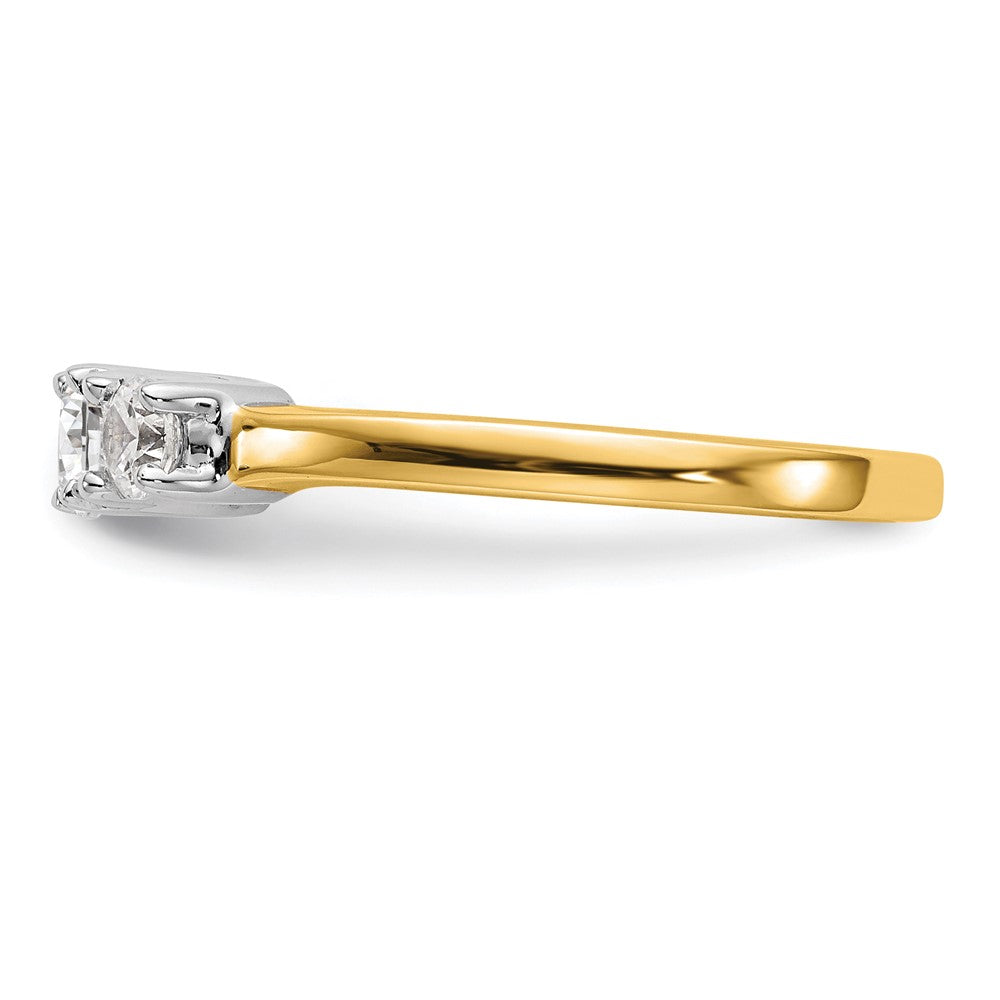 Buy Exclusive 14K Two-Tone Engagement Ring Setting | 1/4 Carat Round Center